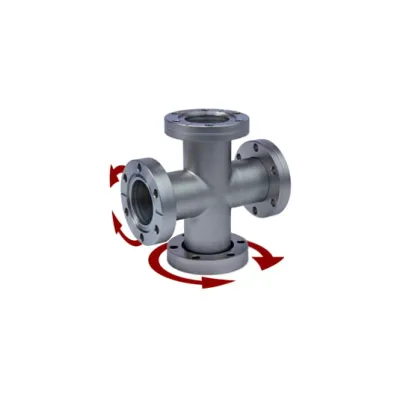 Cruce cu 4 căi, DN 160 CF Oțel Inoxidabil 304L — Componente de vid ISO-CF | eVidanja.ro