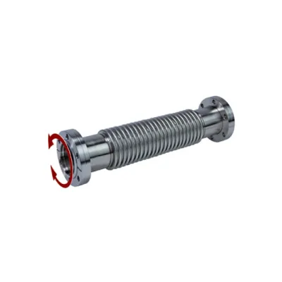 Furtun ondulat, DN 63 CF, oțel inoxidabil, flexibil, lungime 1000 mm — Componente de vid ISO-CF | eVidanja.ro